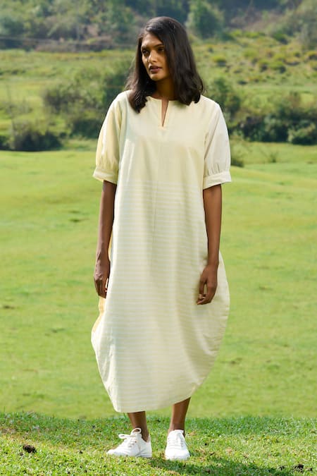 Mantra Kerala Handloom Stripe Pattern Peg Dress 