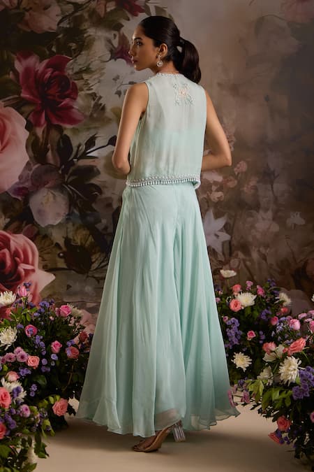 Saniya Sharma Embellished Cape Sharara Set 