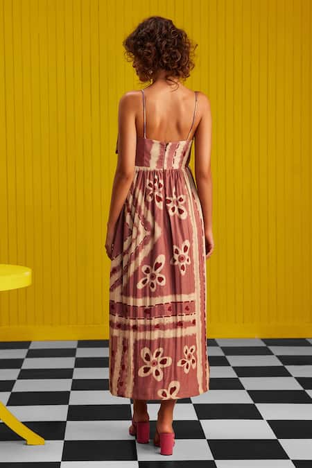 ZiP by Payal & Zinal Amore Affair Floral Print Dress 