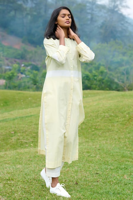 Mantra Kerala Handloom Stripe Print Kurta 