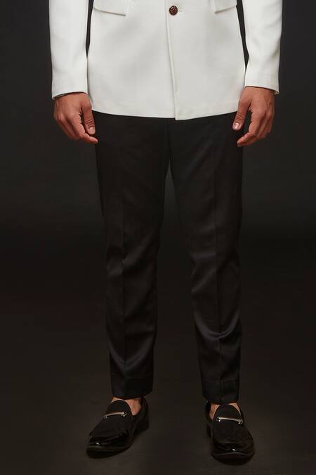 Buy Sven Suits White Polyester, Lycra Jodhpuri And Trouser Set Online at Aza Fashions Buy_Sven Suits_White Polyester, Lycra Jodhpuri And Trouser Set _Online_at_Aza_Fashions