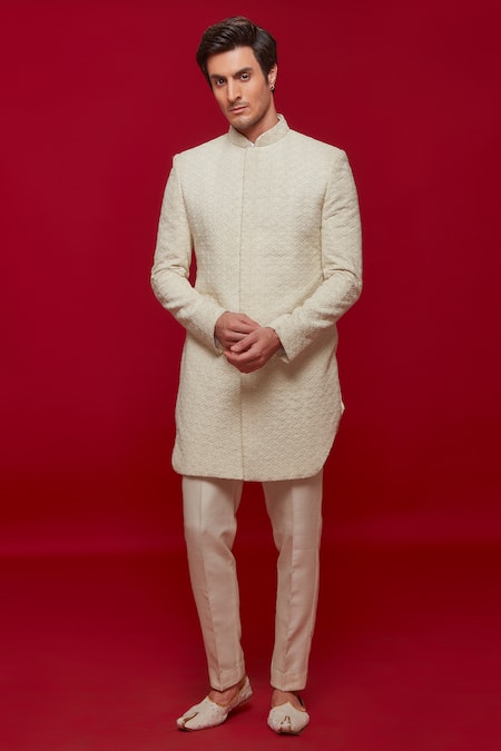 Sven suits Diamond Embroidered Sherwani With Pant 