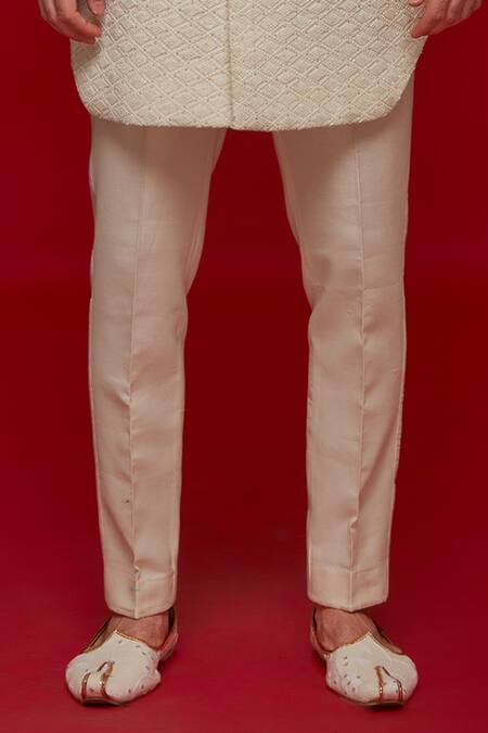 Buy Sven Suits Ivory Rayon Cut Work, Embroidery Diamond Sherwani With Pant Online at Aza Fashions Buy_Sven Suits_Ivory Rayon Cut Work, Embroidery Diamond Sherwani With Pant _Online_at_Aza_Fashions