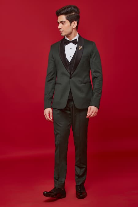 Sven Suits Milan Contrast Lapel Tuxedo & Pant Set 