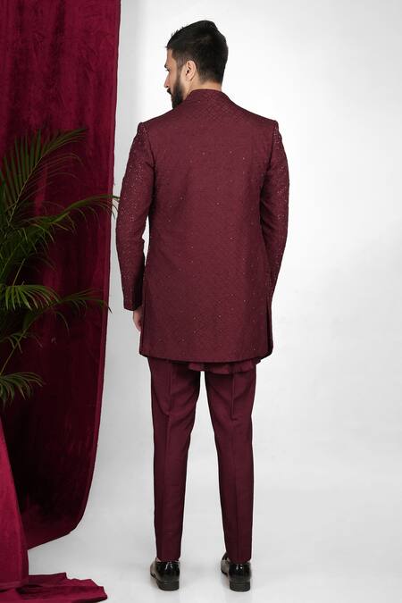 Sven Suits Embroidered Waistcoat Set 