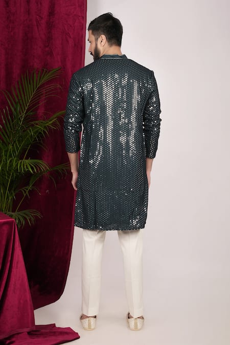 Sven Suits Mirror Embroidered Kurta Set 