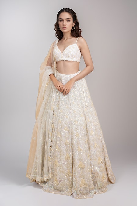 Seema Gujral Sequin Embellished Bridal Lehenga Set 