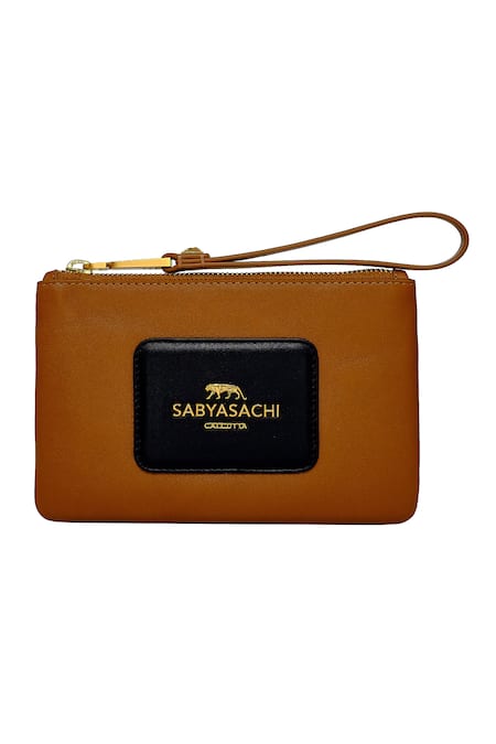 Sabyasachi Sabya Tiger Tan Wristlet 