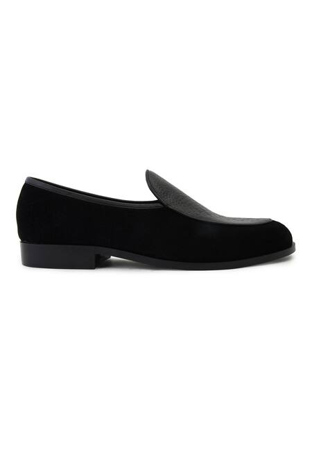 Buy_Lovey_Black Harley Crocodile Skin Textured Shoes 