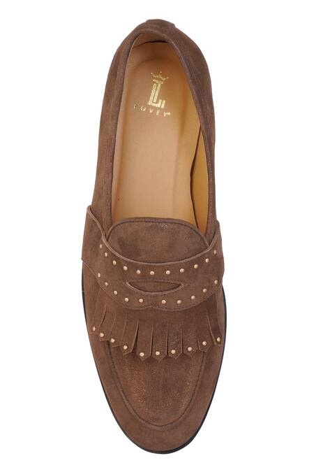 Shop_Lovey_Brown Oliver Fringed Detail Shoes 