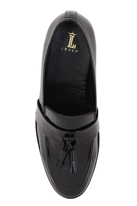 Buy_Lovey_Black Tassels Harry Slip On Shoes 
