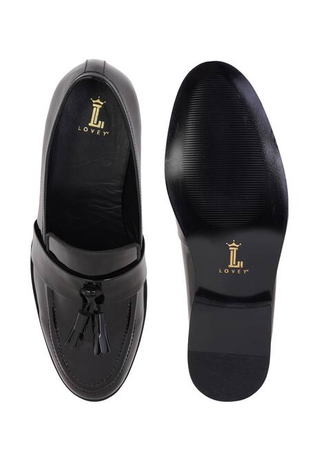 Shop_Lovey_Black Tassels Harry Slip On Shoes 