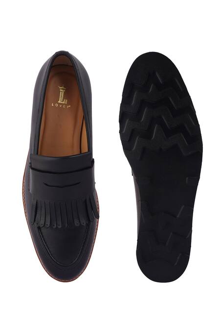 Shop_Lovey_Black Pablo Fringed Tassel Embellished Shoes 
