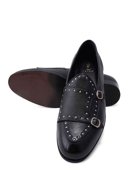 Lovey Black Ricky Metal Stud Embellished Shoes Online at Aza Fashions Lovey_Black Ricky Metal Stud Embellished Shoes _Online_at_Aza_Fashions