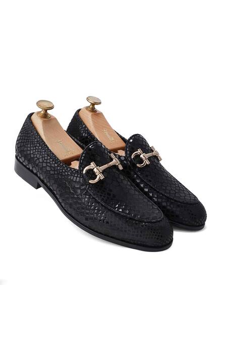 Shop_Lovey_Brown Shane Textured Pattern Shoes _at_Aza_Fashions