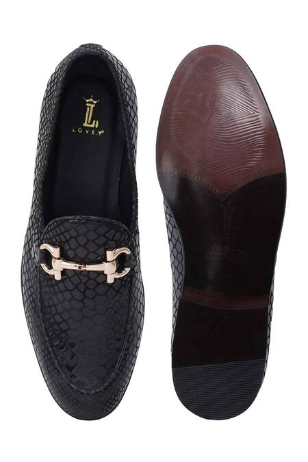 Shop_Lovey_Brown Shane Textured Pattern Shoes _Online_at_Aza_Fashions