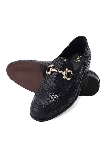 Lovey_Brown Shane Textured Pattern Shoes _at_Aza_Fashions