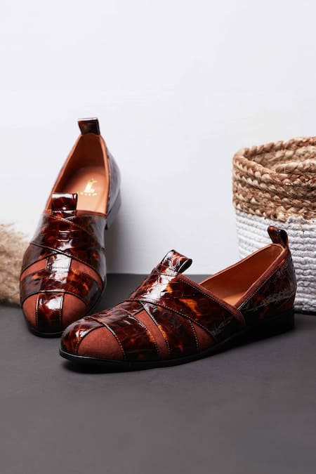 LOVEY Brown Martin Leather Shoes 