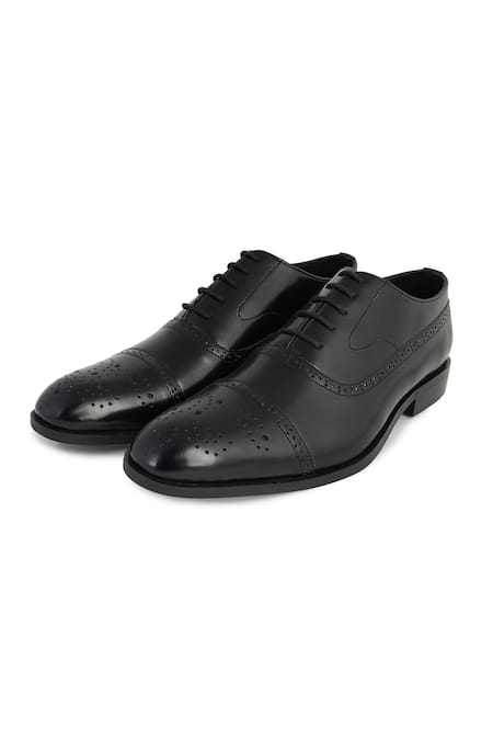 Buy_Lovey_Black Brogue Lace Up Shoes 