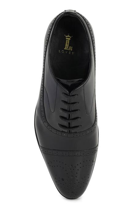 Shop_Lovey_Black Brogue Lace Up Shoes 