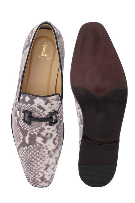 Shop_Lovey_Grey Glen Textured Slip On Shoes _Online_at_Aza_Fashions