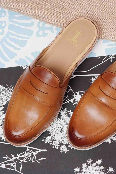Lovey Brown Brando Plain Mules Online at Aza Fashions Lovey_Brown Brando Plain Mules _Online_at_Aza_Fashions