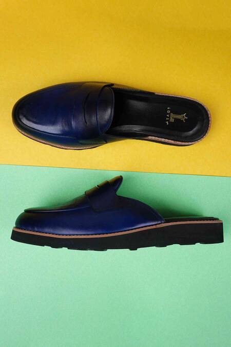 Buy_Lovey_Blue Brando Solid Mules 