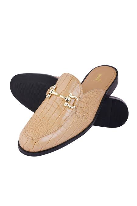 Buy_Lovey_Beige Daniel Textured Mules 