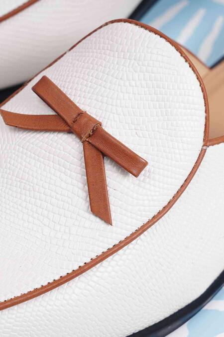 Lovey Off White Daniel Leather Mules Online at Aza Fashions Lovey_Off White Daniel Leather Mules _Online_at_Aza_Fashions