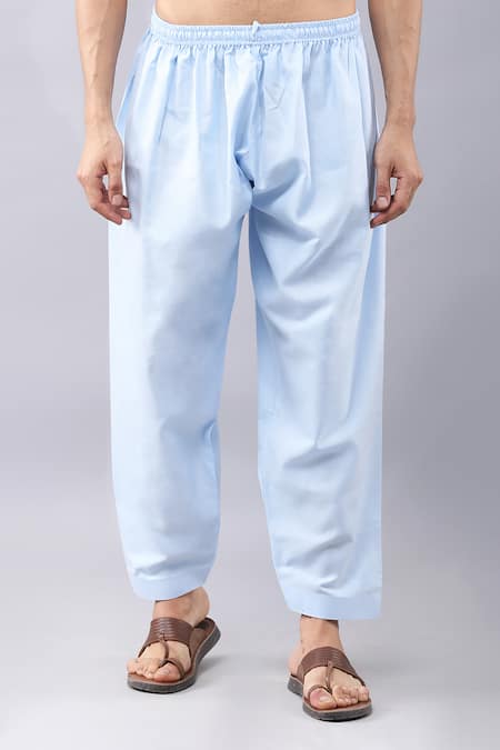 Manish Nagdeo Blue Silk, Cotton Embroidery Thread Work Kurta And Salwar Set Online at Aza Fashions Manish Nagdeo_Blue Silk, Cotton Embroidery Thread Work Kurta And Salwar Set _Online_at_Aza_Fashions