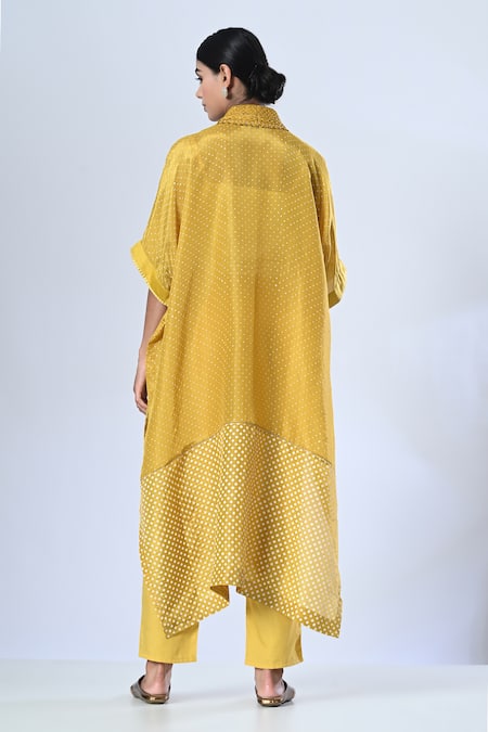 5cross Ajit Kumar Butti Print Kaftan With Pant 