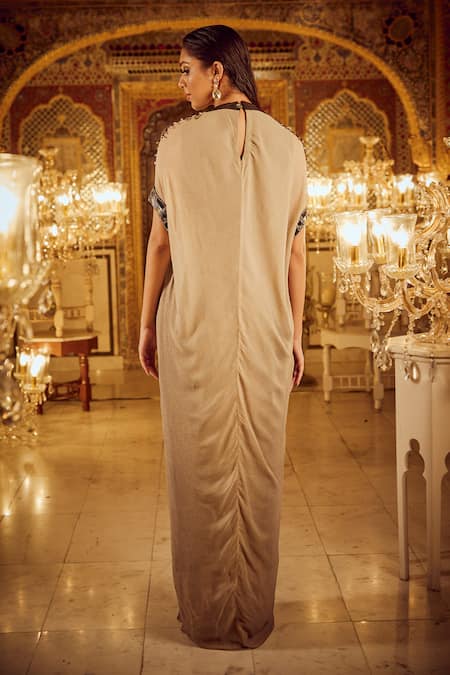 Nikita Vishakha Ombre Shimmer Embellished Kaftan 