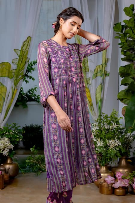 Baise Gaba Kalpana Stripe Print Kurta 