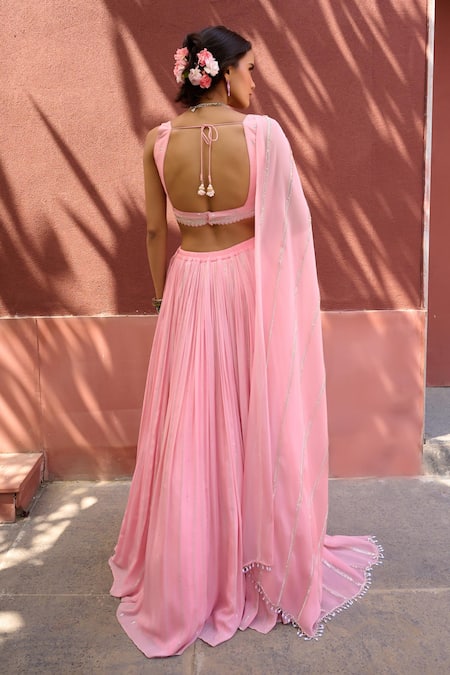 Chamee And Palak Lucia Embroidered Lehenga Set 