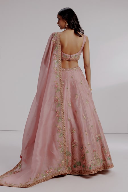 Taisha Alita Flaming Embroidered Lehenga Set 