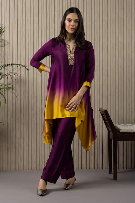 MYST Designs Ombre Tunic With Pant 