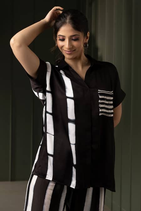 Myst Designs Embellished Pocket Shirt & Pant Set 