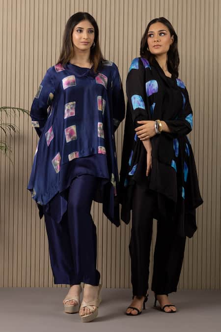 Myst Designs Tie-Dye Detailed Tunic With Pant 