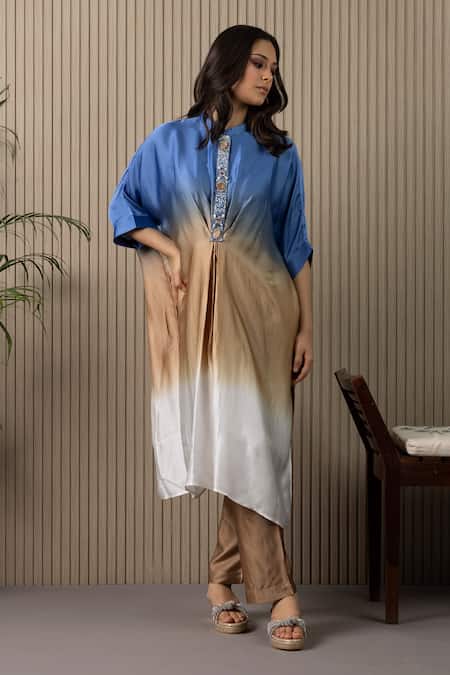 Myst Designs Shells Embroidered Kaftan With Pant 