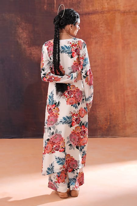 Affroz Floral Print Kurta Set 