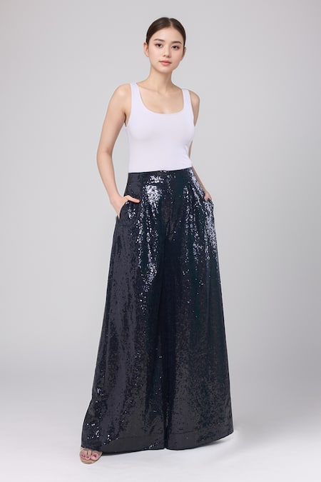 Rahul Mishra Sequined Flared Trouser 