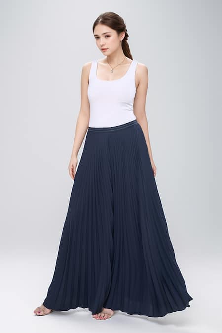 Rahul Mishra Radial Pleated Flared Trouser 