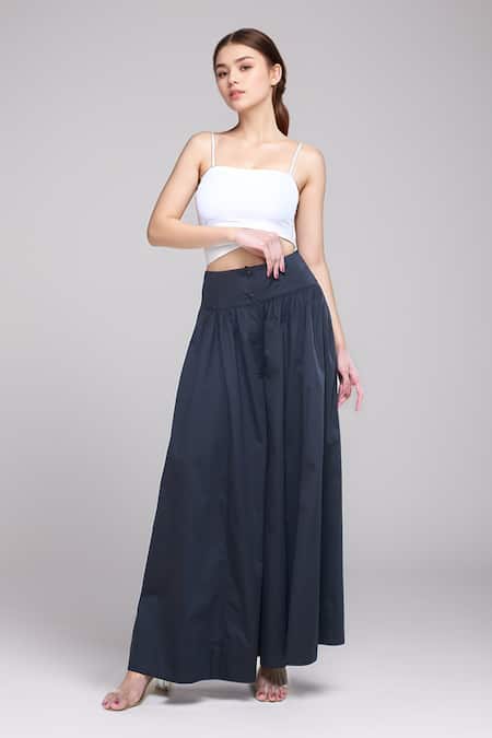 Rahul Mishra Flared Gathered Trouser 