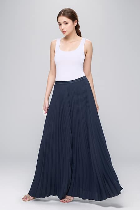 Rahul Mishra Radial Pleated Flared Trouser 