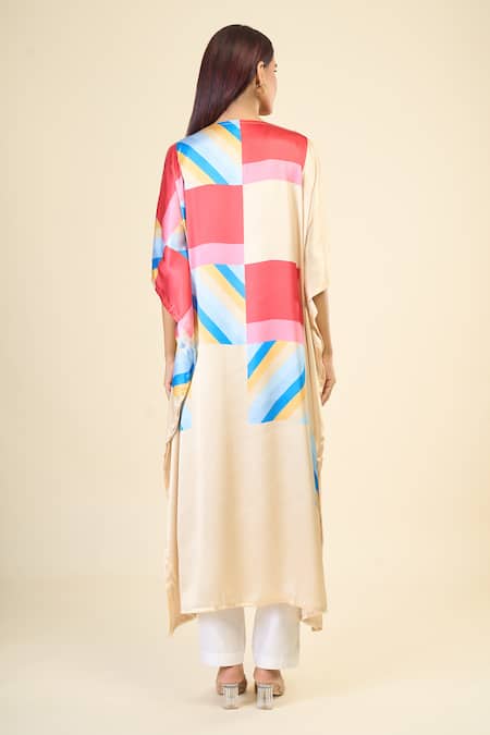 Samyukta Singhania Sunshine Geometric Print Kaftan 
