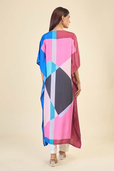 Naintara Bajaj Enchantress Silk Crepe Print Kaftan