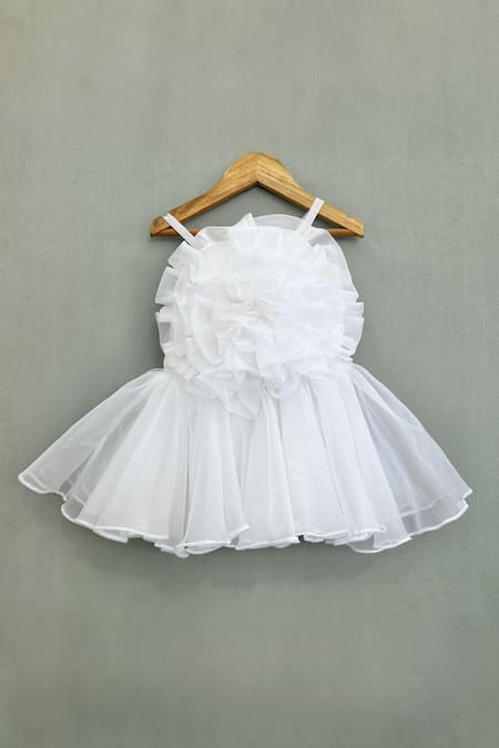 Label Neeti Ruffled Rosette Dress 