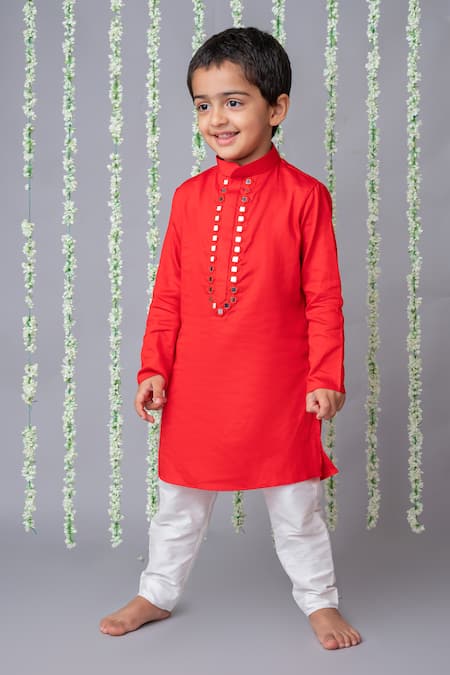 Label Neeti Mirror Embroidered Kurta With Pant 