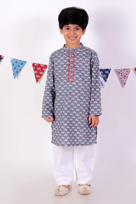 LIL DRAMA Printed Kurta & Pyjama Set 