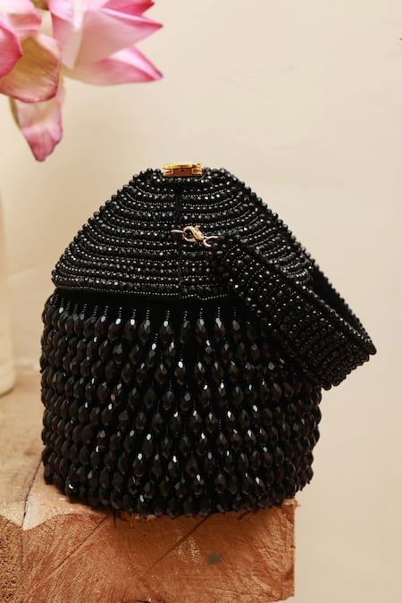 The Tan Clan Emma Bead Embellished Potli 